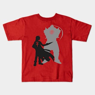 Edward and Aplhonse Elric FullMetal Alchemist Kids T-Shirt